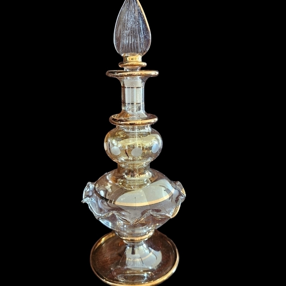 Vintage Egyptian hand blown glass perfume. - Picture 7 of 11